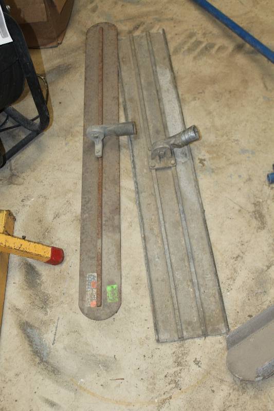 lot 288 image: Lot of (2) Concrete Trowels, Poles