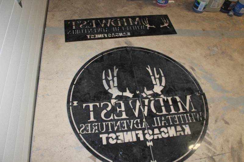 lot 294 image: Lot of (3) Midwest Whitetail Adventures Stencils