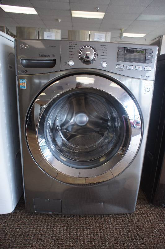 lot 5 image: New - Scratch & Dent LG Model # (WM3670HVA) - Front-Loading Washer - 4.5 cu ft - Graphite Steel COLOR  - Tested Works - MSRP $ 1299.99