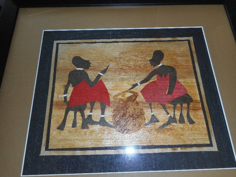South African Tree Bark Wood Art Picture