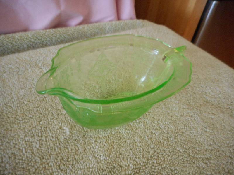 Vintage Green Depression Glass
