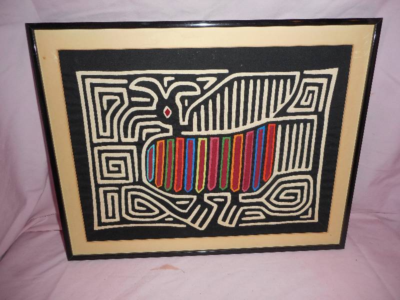 Framed African Cloth Panels & Navajo Cloth
