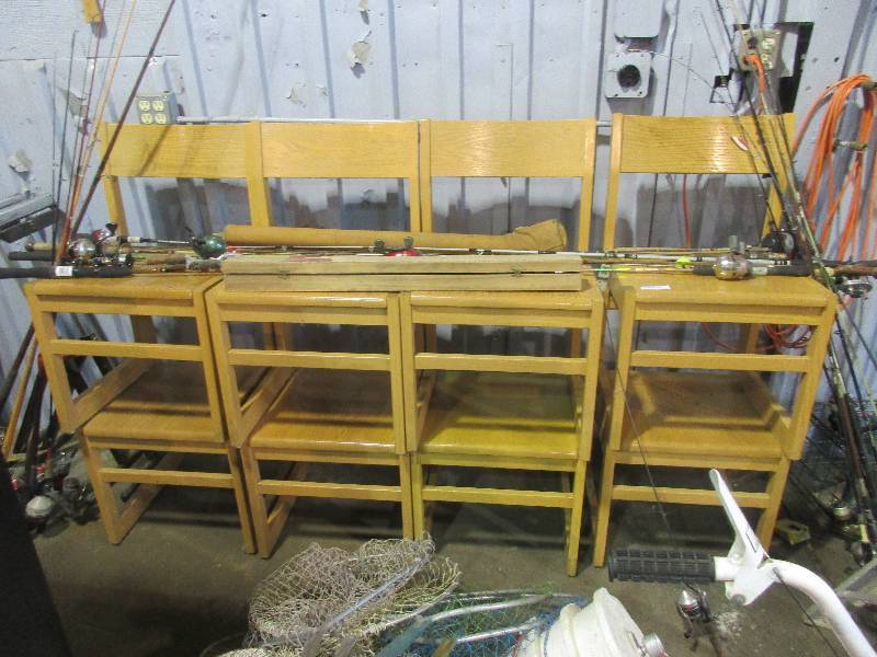 lot 361 image: Wood chairs