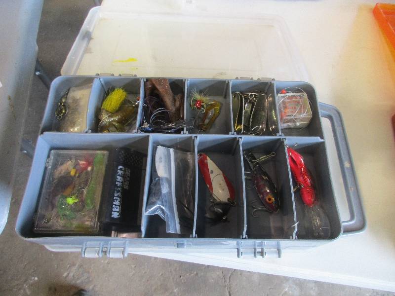 lot 127 image: Tackle box and tackle