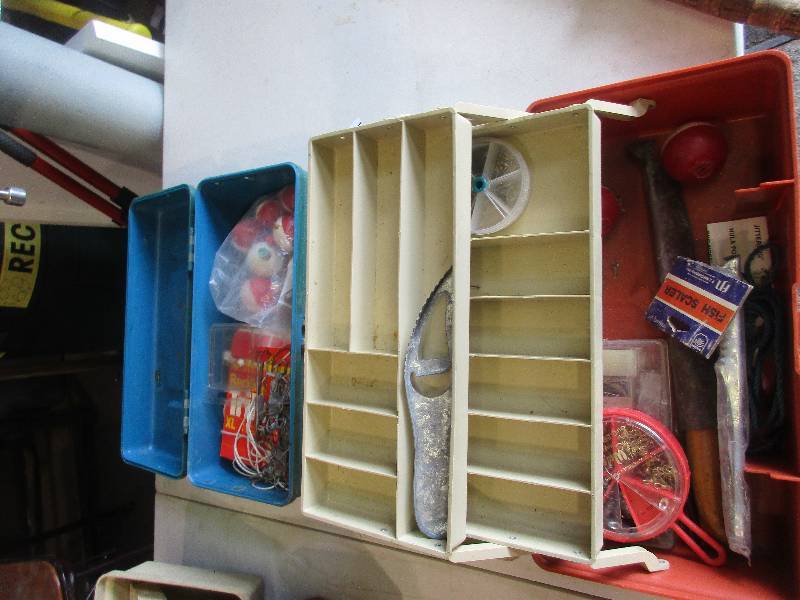 lot 131 image: Tackle boxes