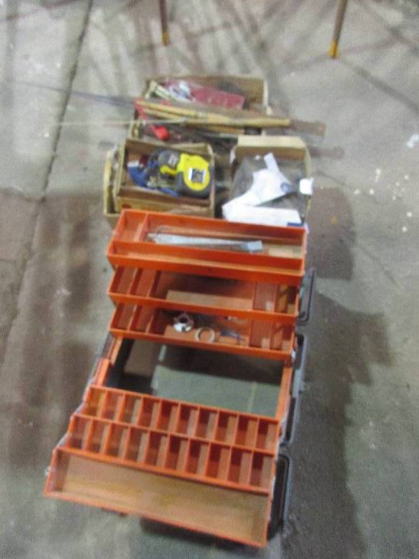 lot 195 image: Tackle box and tackle