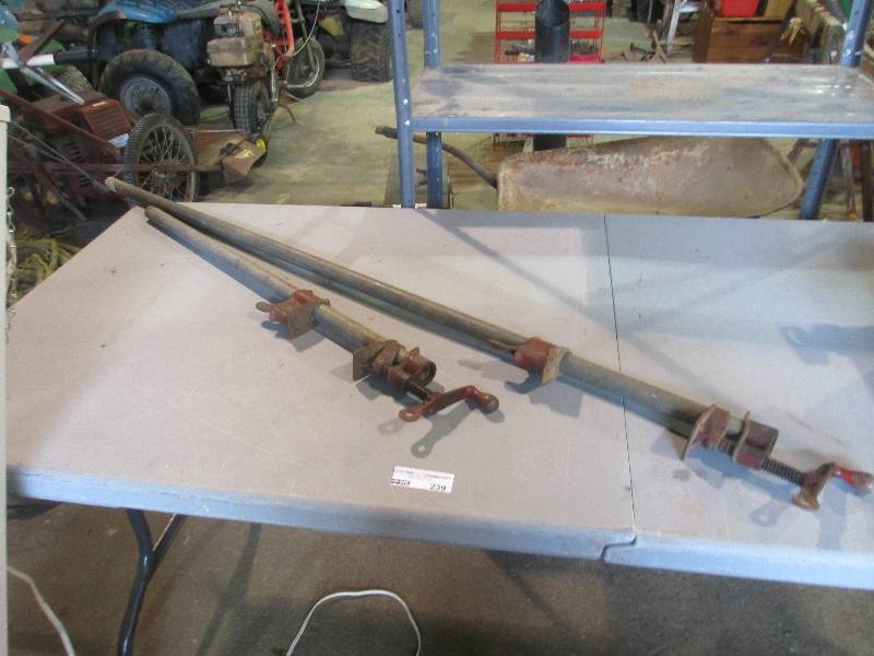 lot 239 image: Bar clamps