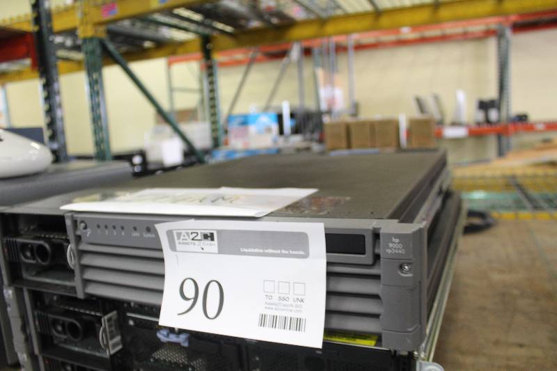 lot 90 image: HP 9000 rp3440 Rack-Mount SMP Server w DVD Drives, 101001000Base TX LAN, 2 Core 800 MHz Processors