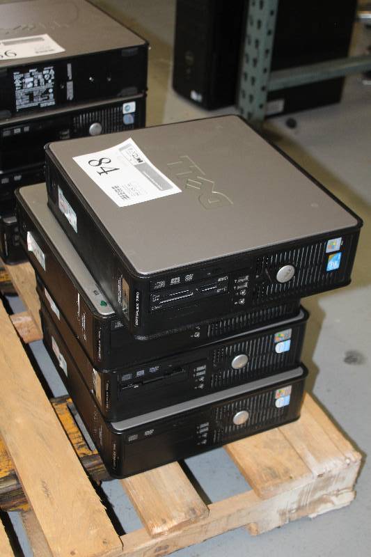 lot 84 image: Lot of (4) Dell Optiplex Desktop Computers