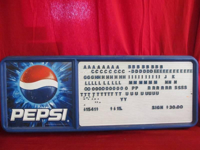 lot 80 image: menu board