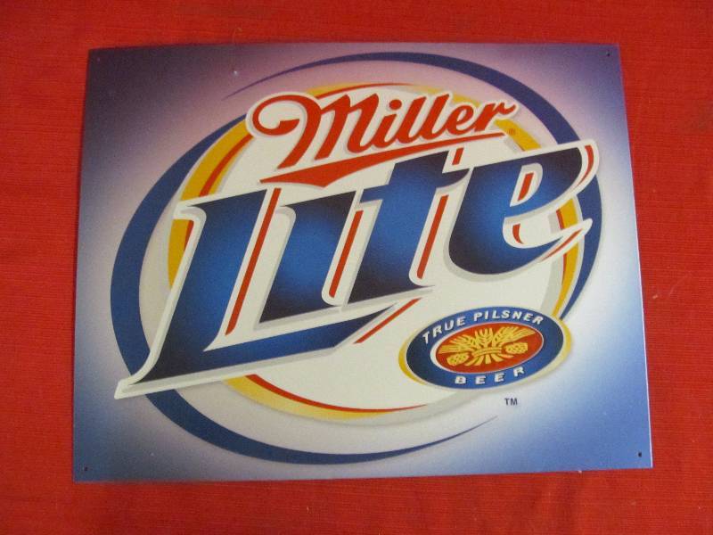 lot 144 image: metal sign