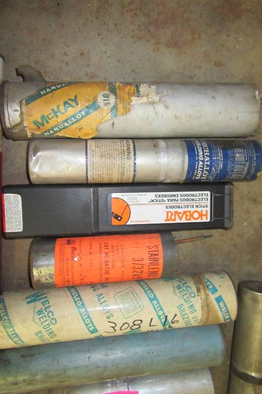 lot 25 image: Large lot of Misc. Welding Rods