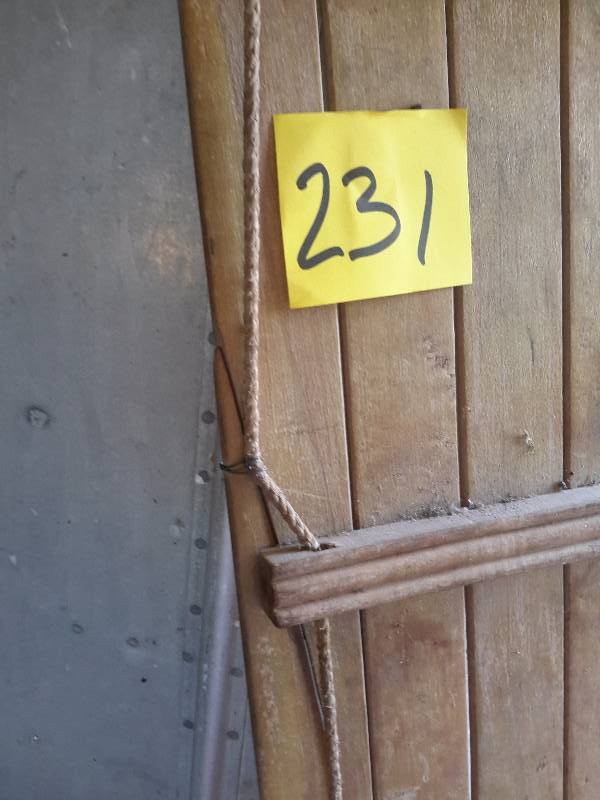 lot 231 image: All wood Toboggan