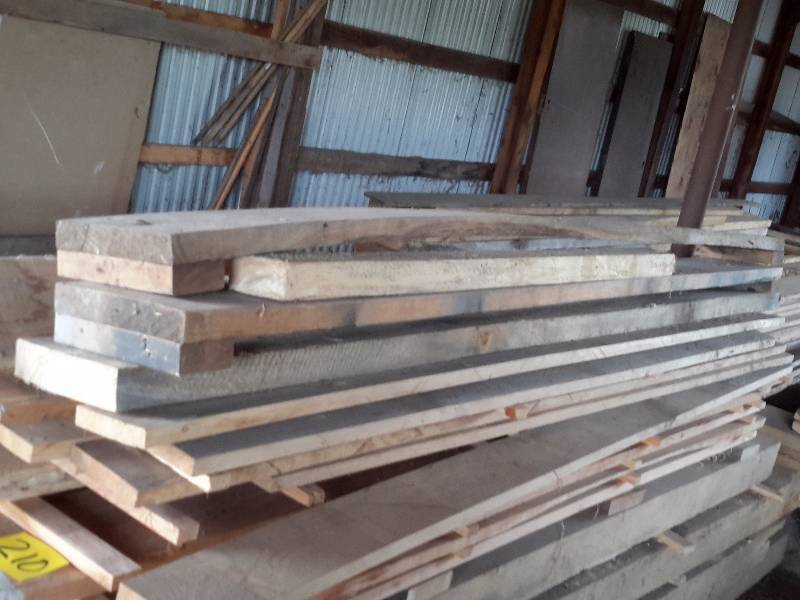 lot 210 image: Rough Cut Ash and Poplar wood