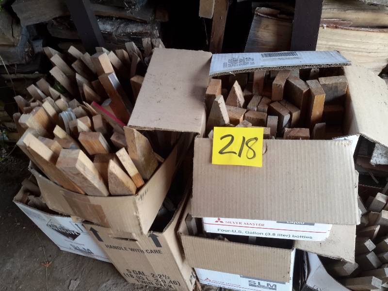 lot 218 image: Large lot of Wood Stakes.. Use for plotting or WHATEVER