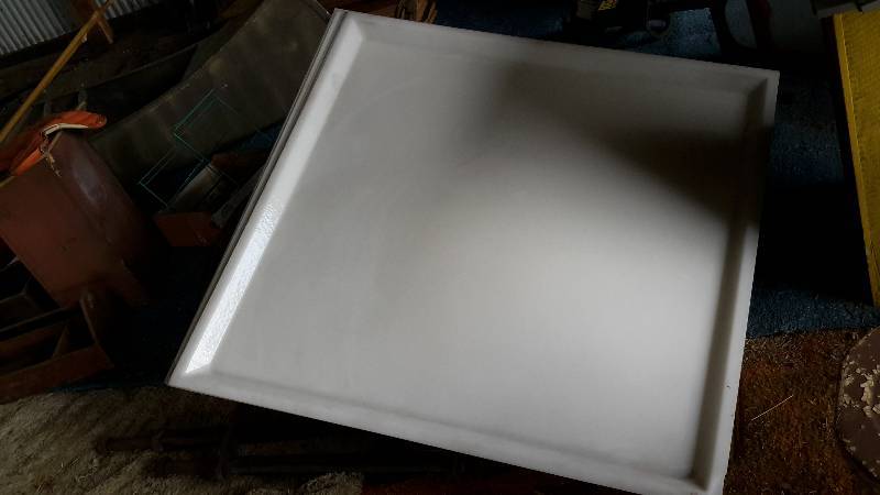lot 229 image: 8, 48 in x 48 in plastic lightskylight covers