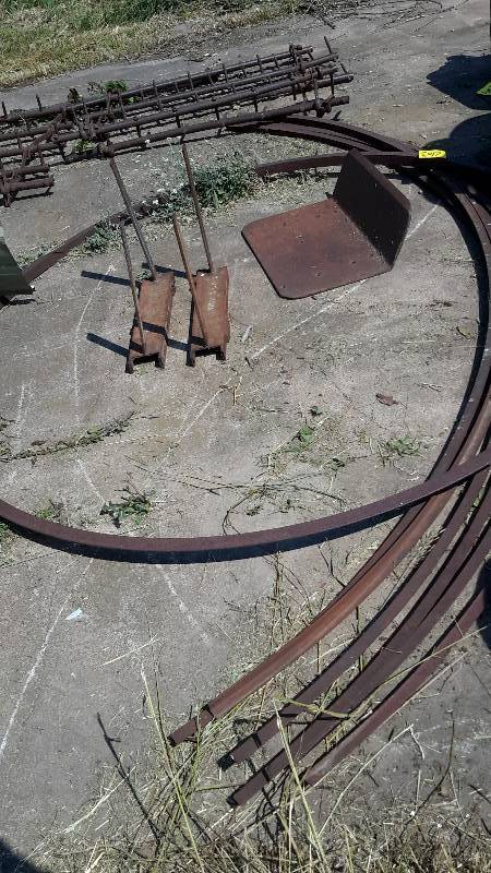 lot 263 image: large bent rings.. 2 Pipe racks