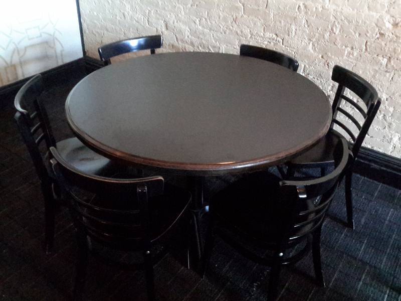 60 in Solid wood Round Table and 6 Chairs