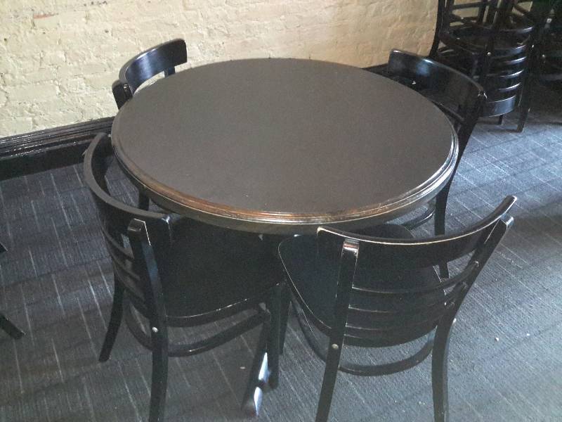 42 in Round.. Solid wood Table and 4 chairs