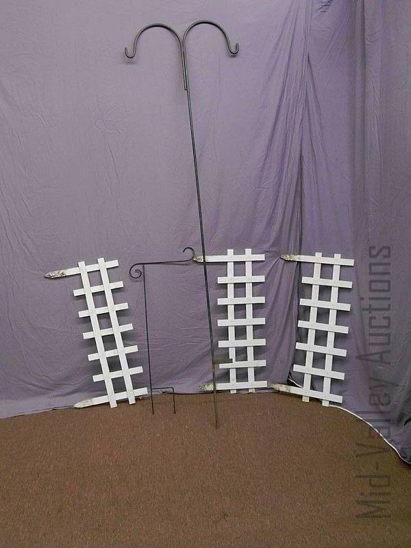 Flower pot hooks & fence