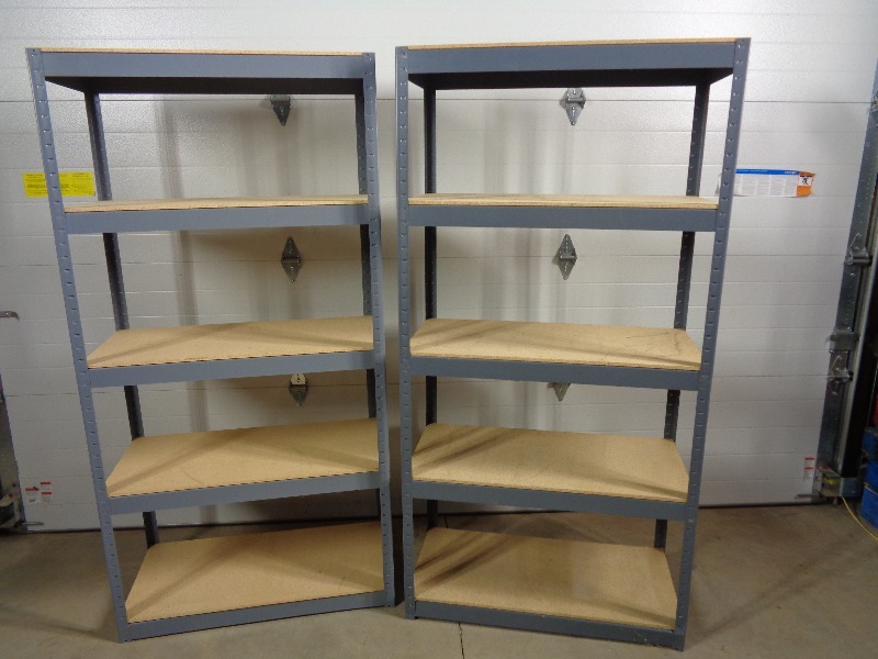 lot 107 image: 2 Adjustable Utility Shelves