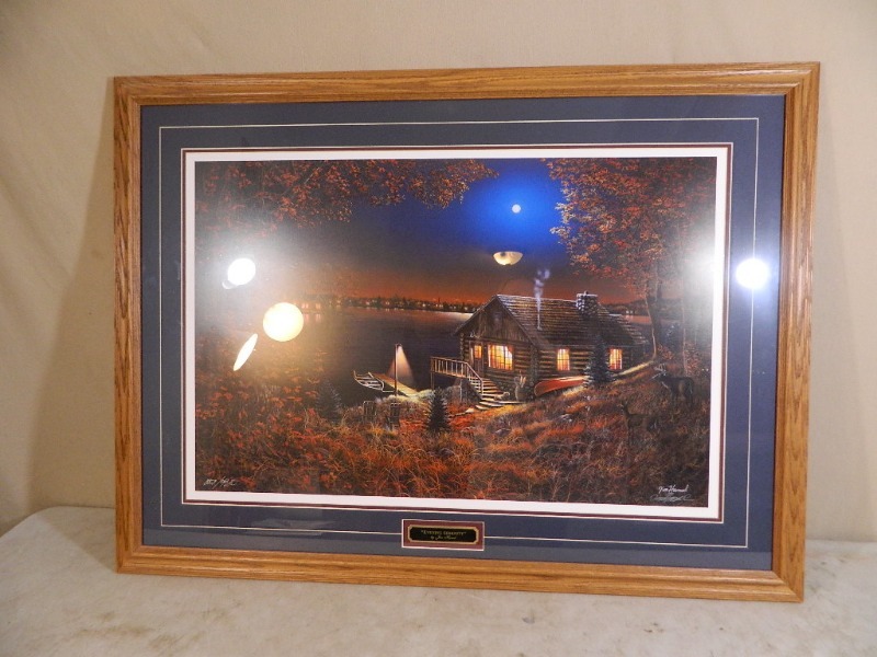 lot 200 image: Framed Jim Hansel Print