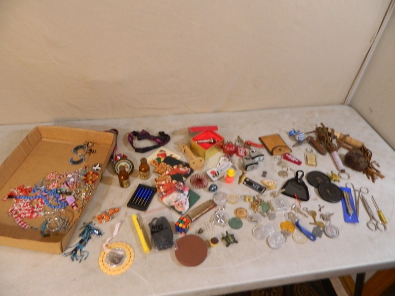 lot 33 image: Cool Collectibles, Harmonica, Whistle, Etc