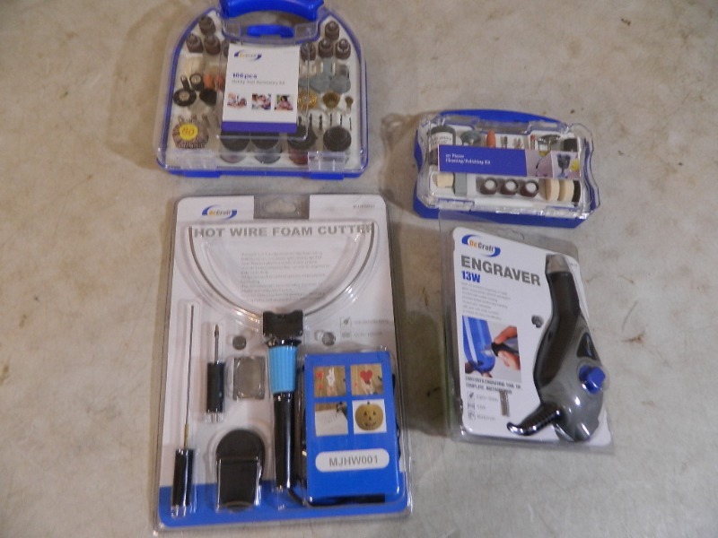 lot 35 image: New Engraver, Foam Cutter, and Dremel Accessories