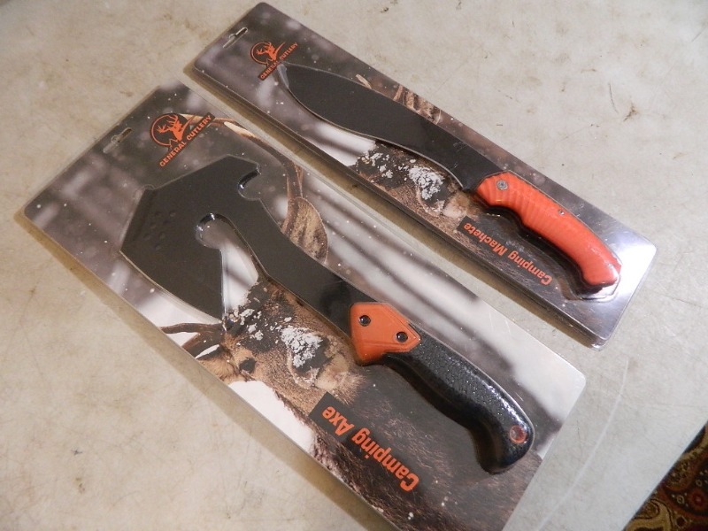lot 36 image: New Camping Ax and Machete