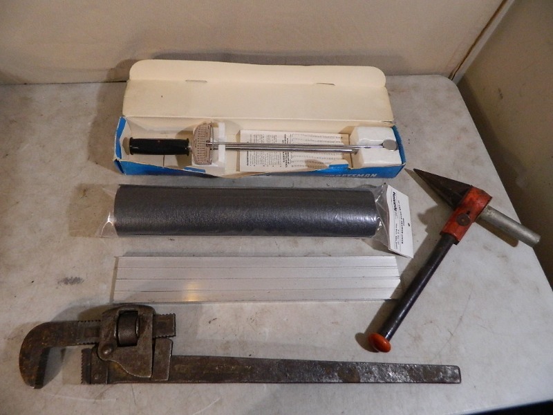 lot 55 image: Torque Wrench, Pipe Wrench, and More