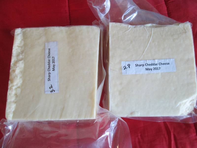 lot 1 image: 6.0 lb.Chunk Sharp Cheddar Cheese P...