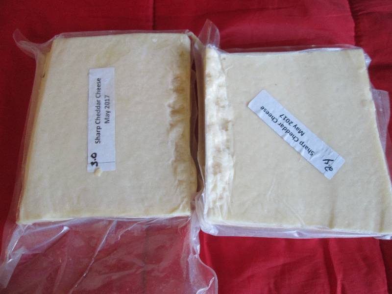 lot 2 image: 5.4  lb.Chunk Sharp Cheddar Cheese ...