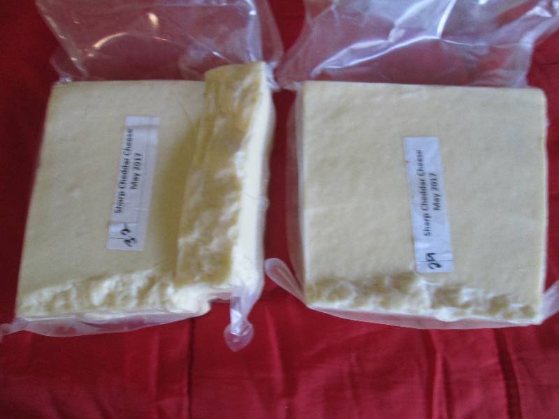 lot 4 image: 6.1 lb.Chunk Sharp Cheddar Cheese P...