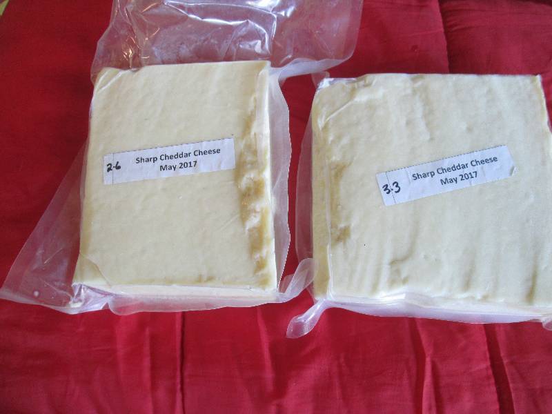 lot 7 image: 5.9 lb.Chunk Sharp Cheddar Cheese P...