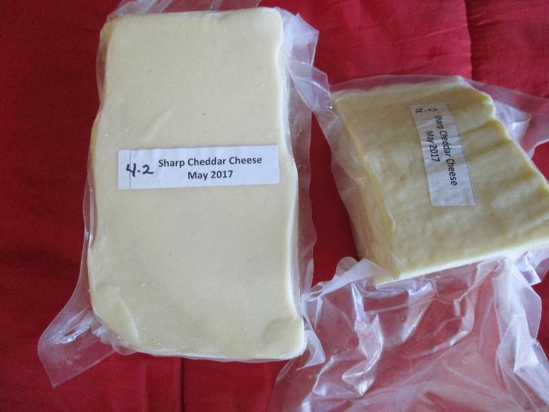 lot 13 image: 6.2 lb.Chunk Sharp Cheddar Cheese P...