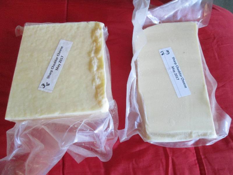 lot 14 image: 5.9 lb.Chunk Sharp Cheddar Cheese P...