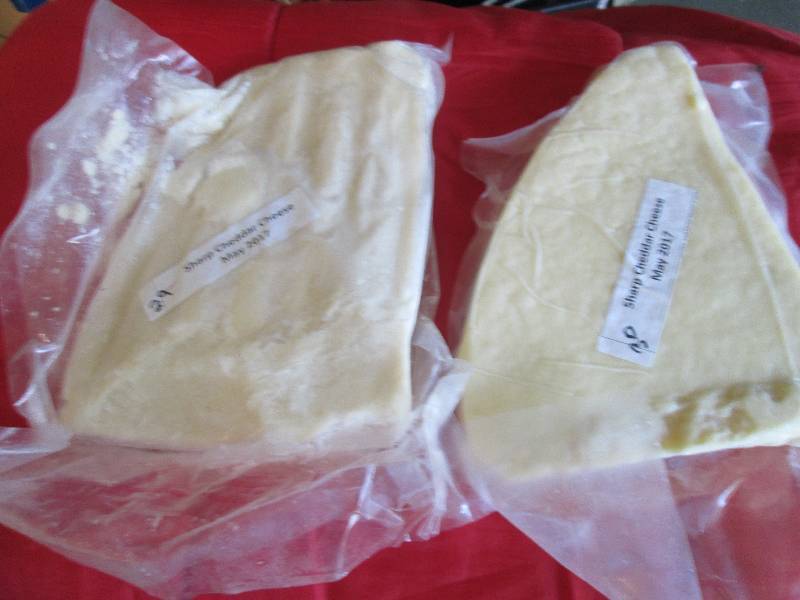 lot 16 image: 5.9 lb.Chunk Sharp Cheddar Cheese P...