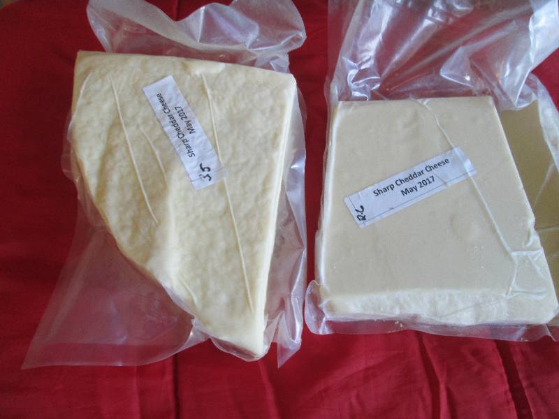 lot 17 image: 6.1 lb.Chunk Sharp Cheddar Cheese P...