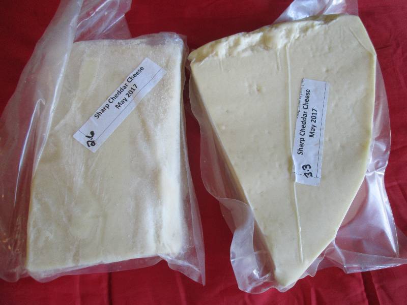 lot 18 image: 5.9 lb.Chunk Sharp Cheddar Cheese P...