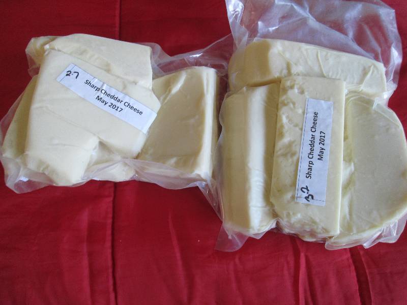 lot 22 image: 5.9 lb.Chunk Sharp Cheddar Cheese P...