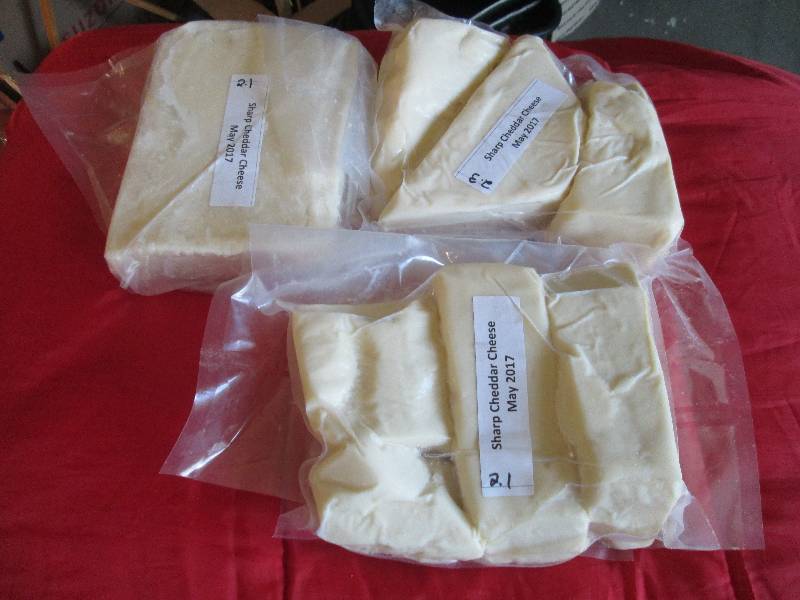 lot 23 image: 6.5 lb.Chunk Sharp Cheddar Cheese P...