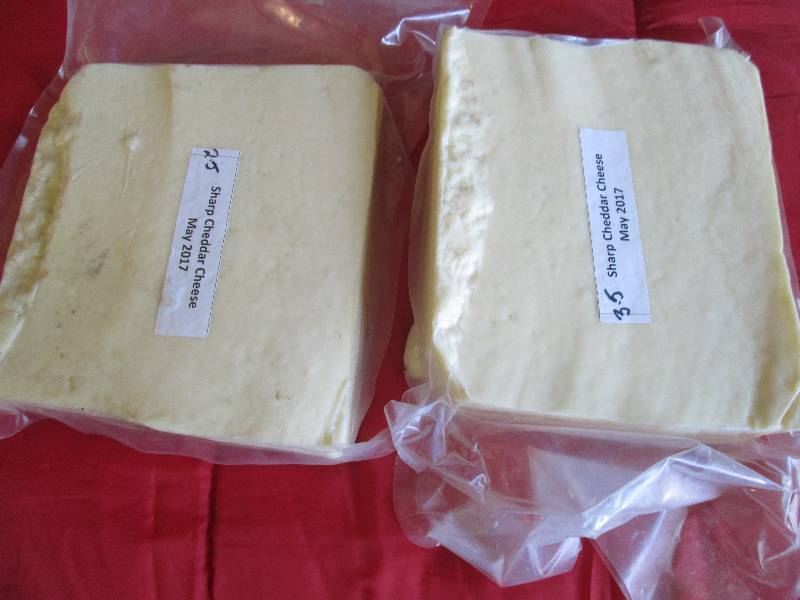 lot 29 image: 6.0 lb.Chunk Sharp Cheddar Cheese P...