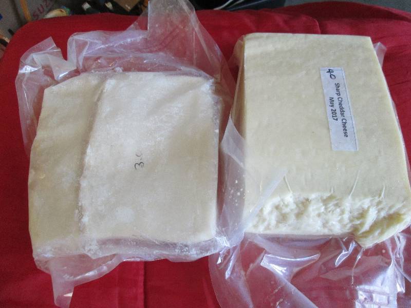 lot 33 image: 7.0 lb.Chunk Sharp Cheddar Cheese P...