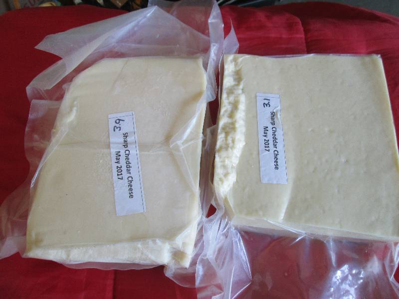 lot 35 image: 7.0 lb.Chunk Sharp Cheddar Cheese P...