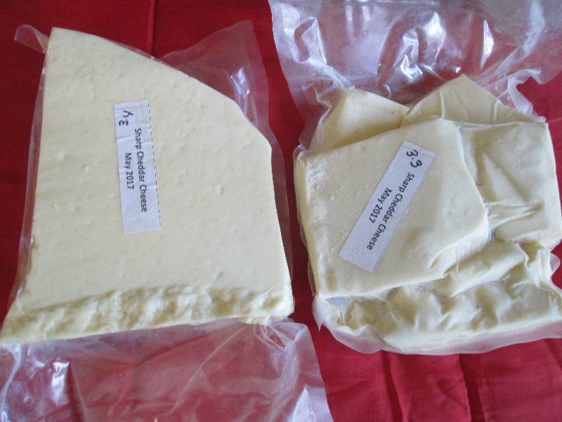 lot 36 image: 6.7 lb.Chunk Sharp Cheddar Cheese P...