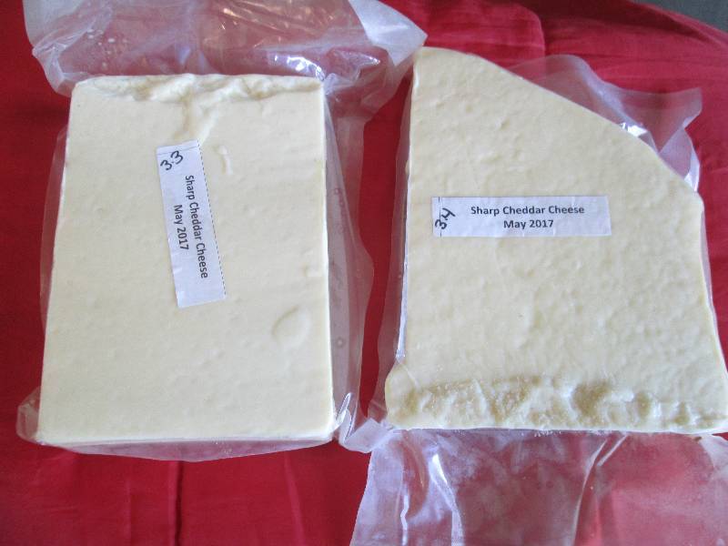 lot 37 image: 6.7 lb.Chunk Sharp Cheddar Cheese P...