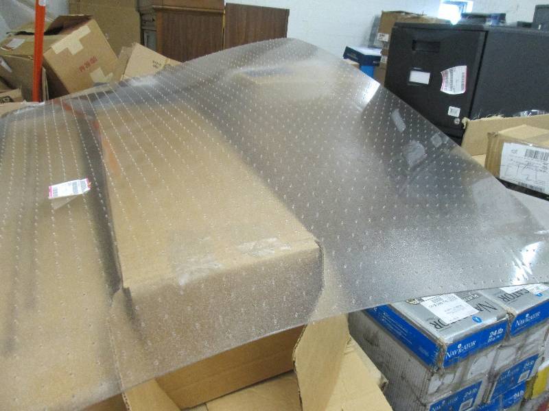 lot 39 image: 47 x 59 inch Clear Desk Floor Prote...