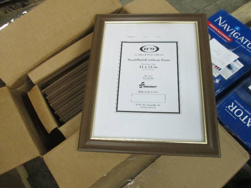 lot 61 image: Case of 12 Wood 11x 14 Certificate ...