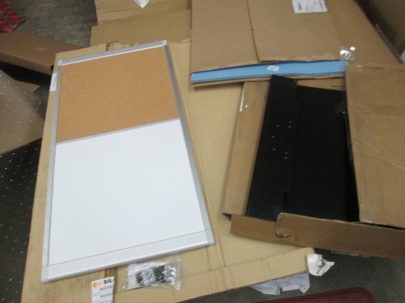 lot 128 image: Blue Chart Paper, CorkBoardWhite B...