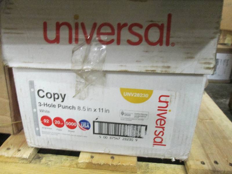 lot 187 image: Case of Universal 3 Hole Punch 8.5x...